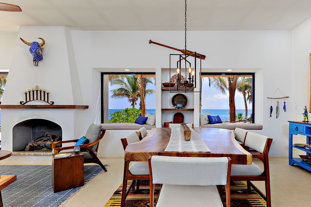 Indoor formal dining table